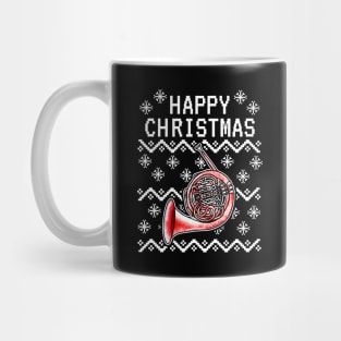 French Horn Ugly Christmas Hornist Brass Musician Mug